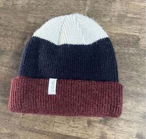 Coal The Frena Thick Knit Cuff Beanie Multi Color Tri Color